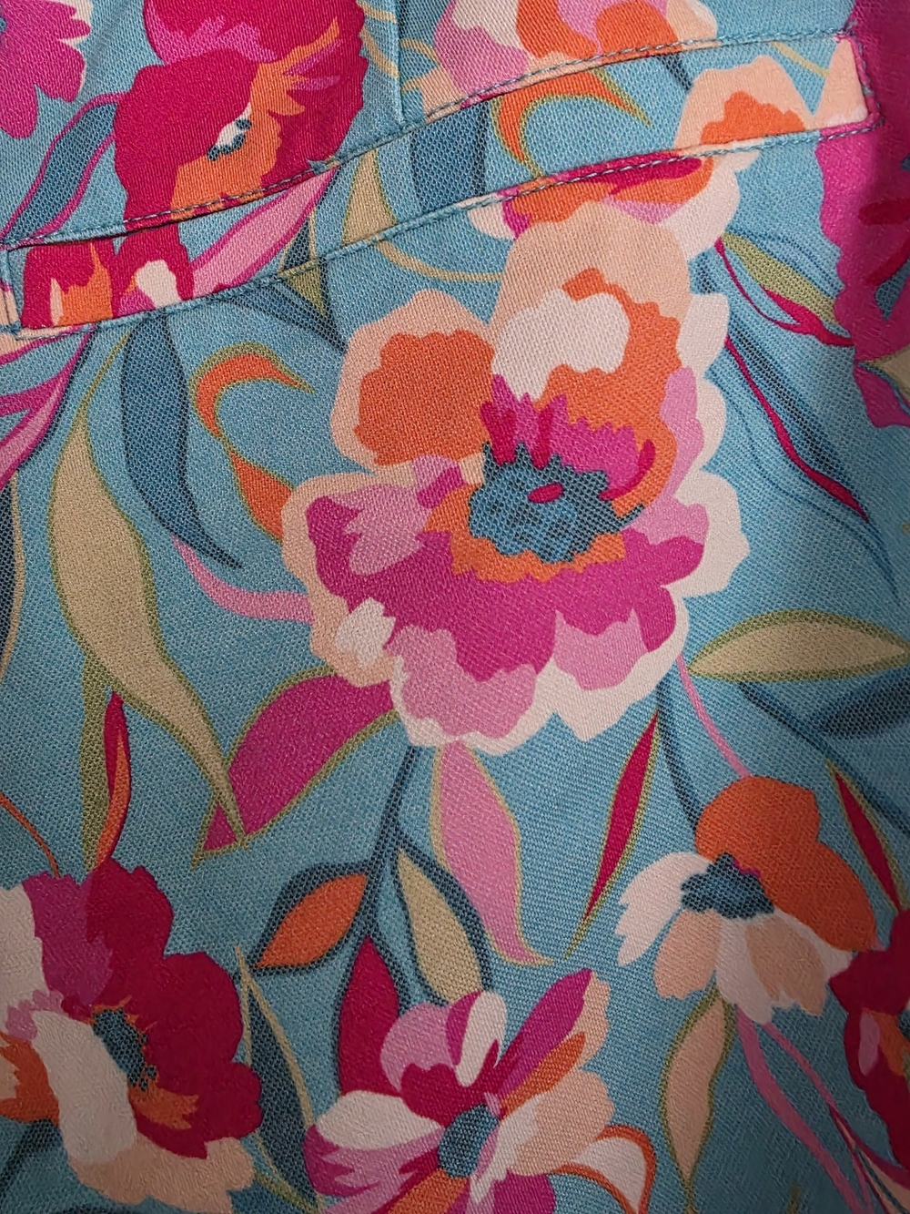 Bright Floral Shorts in Aqua and Hot Pink L or M Available - Picture 4 of 8